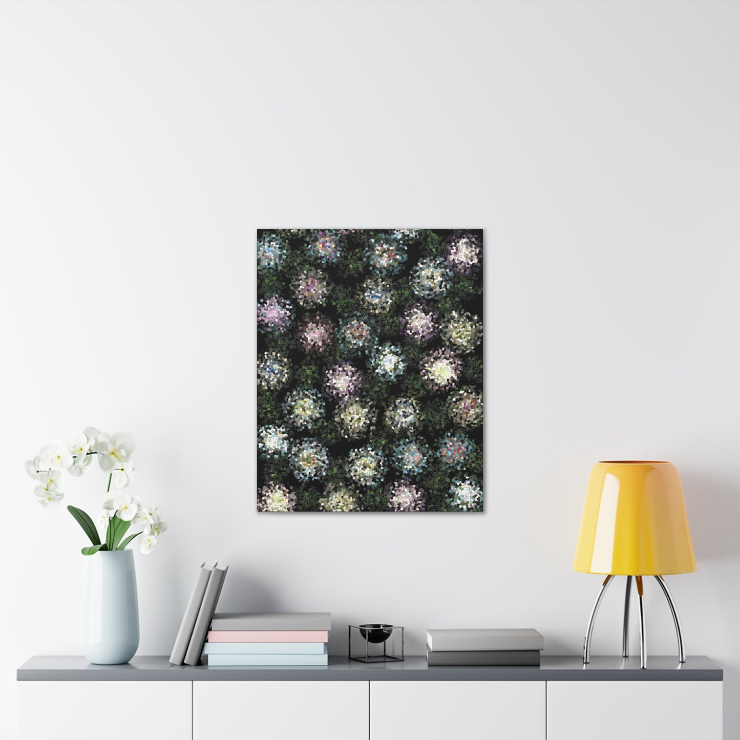 Stretched Abstract Canvas Print -- Under The Moonlight