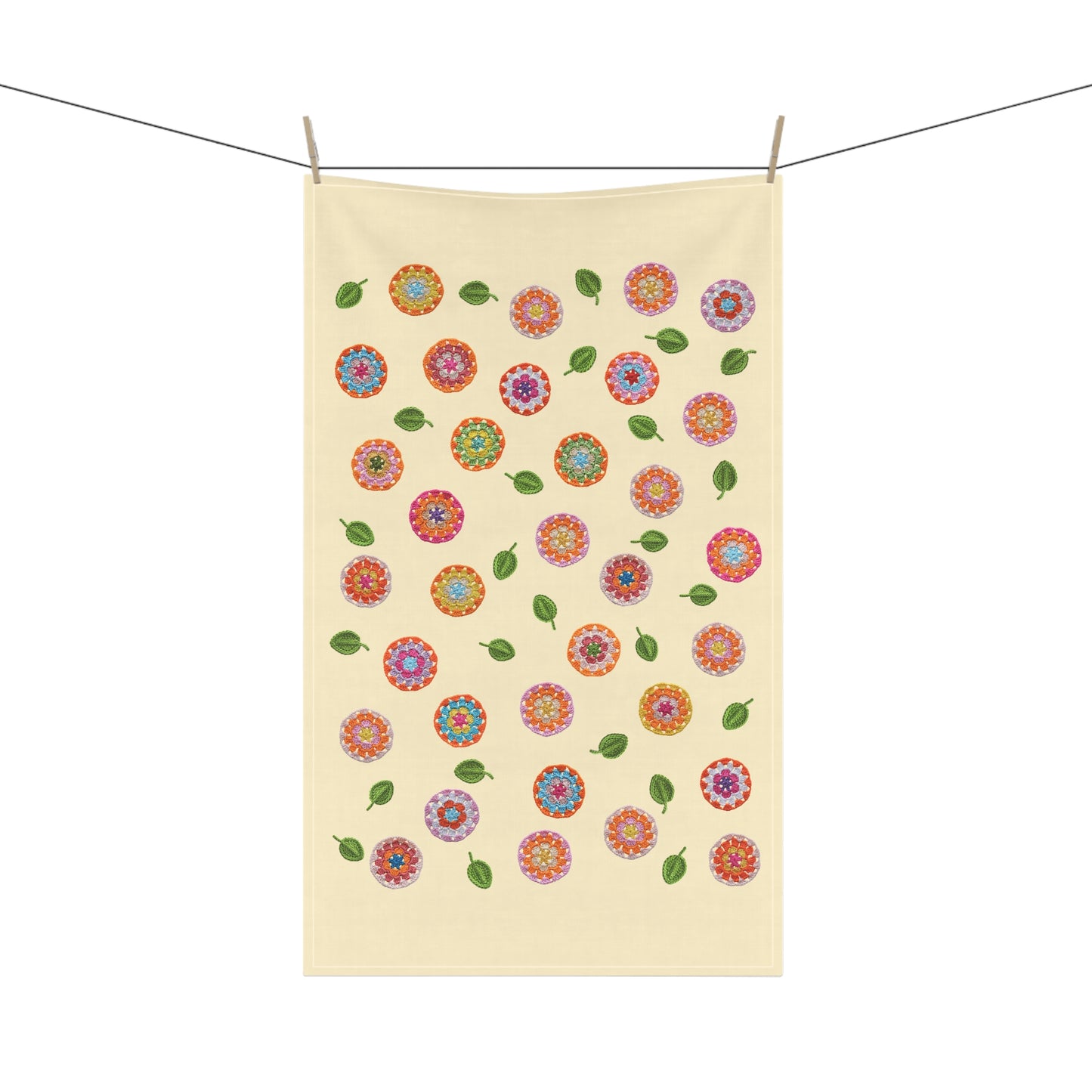 Cotton Twill Kitchen Towel Lemonade