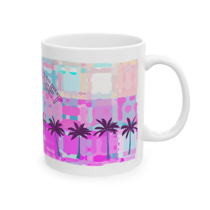 Ceramic Mug, Coffee Mug, Tea Cup - Pink Paradise