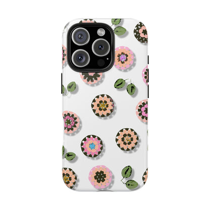 Floral Crochet Pattern Tough Phone Case