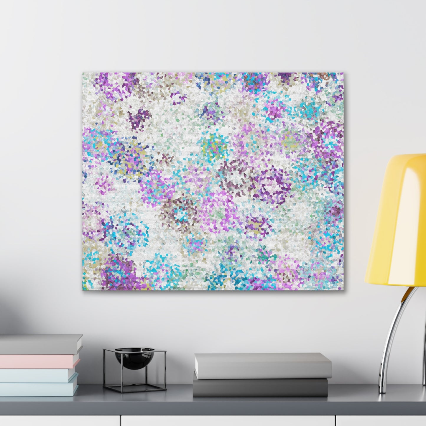 Stretched Abstract Canvas Print --Opal Field