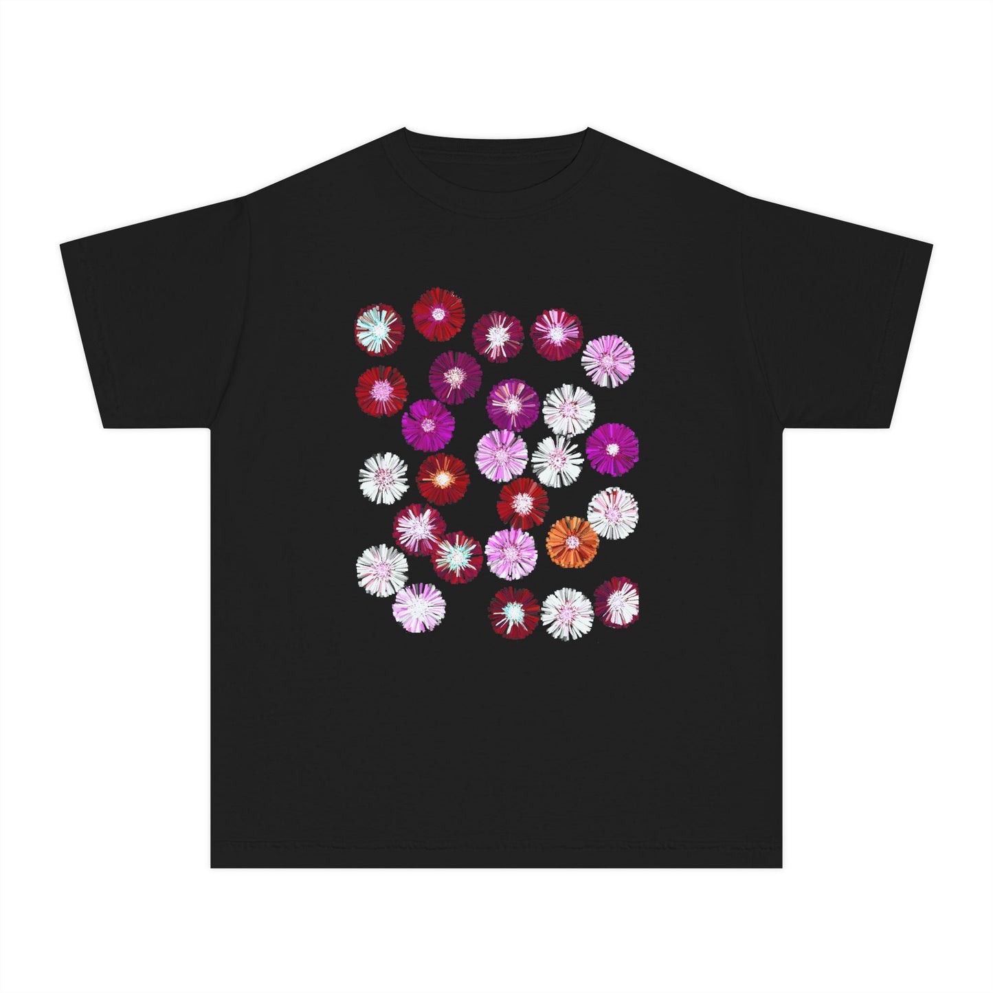 Floral Youth Midweight Tee for Spring Celebrations