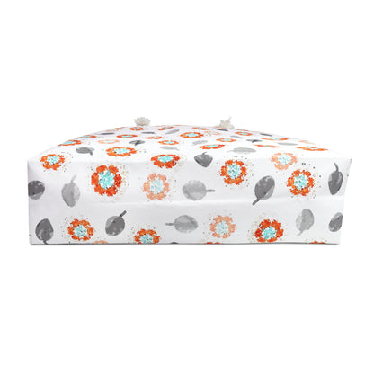 Orange Flower Weekender Bag