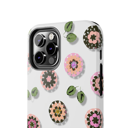 Floral Crochet Pattern Tough Phone Case