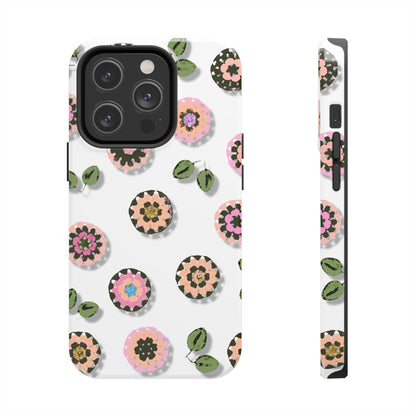 Floral Crochet Pattern Tough Phone Case