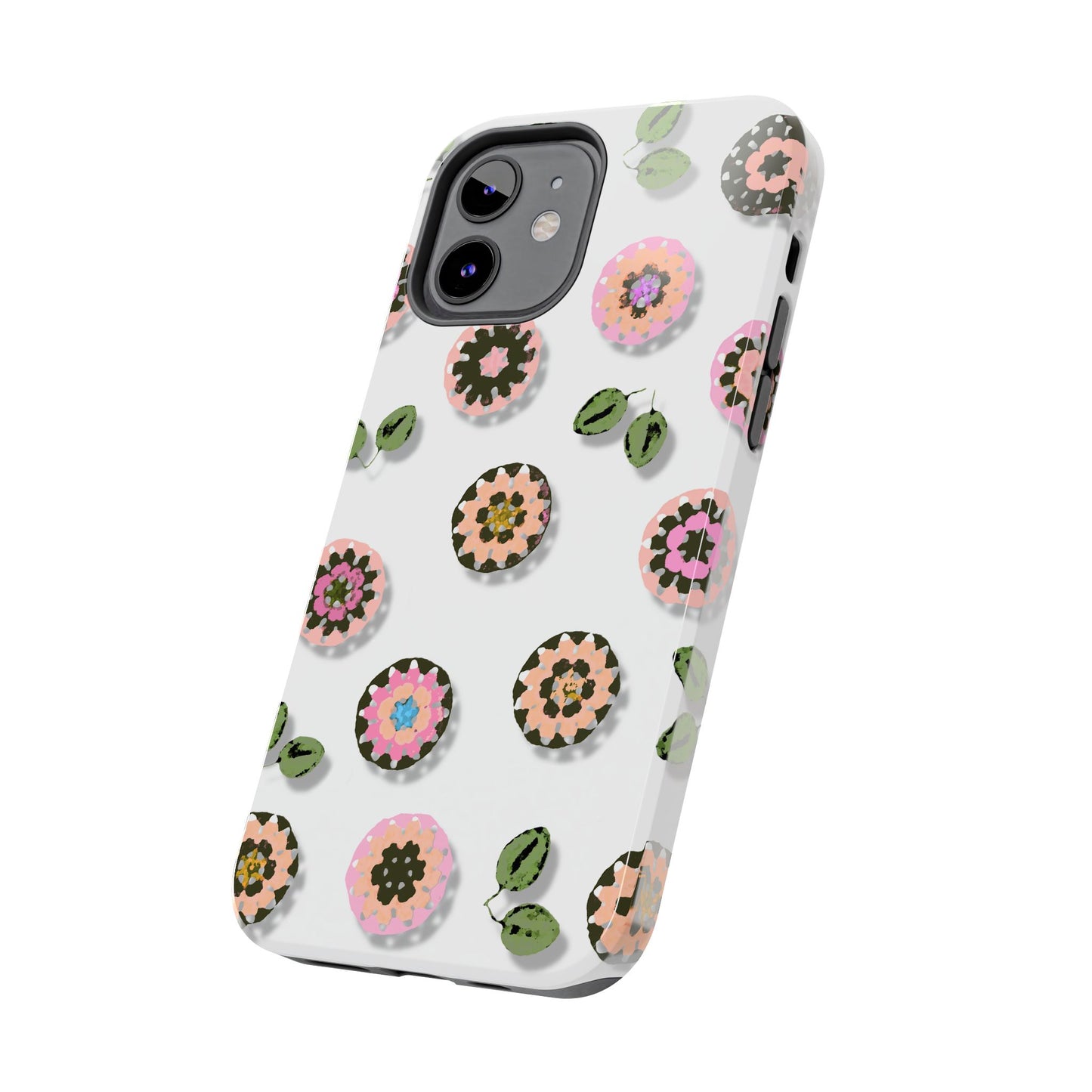 Floral Crochet Pattern Tough Phone Case
