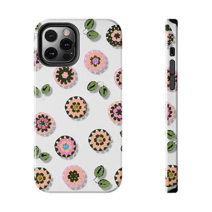 Floral Crochet Pattern Tough Phone Case