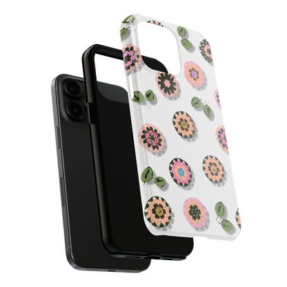 Floral Crochet Pattern Tough Phone Case