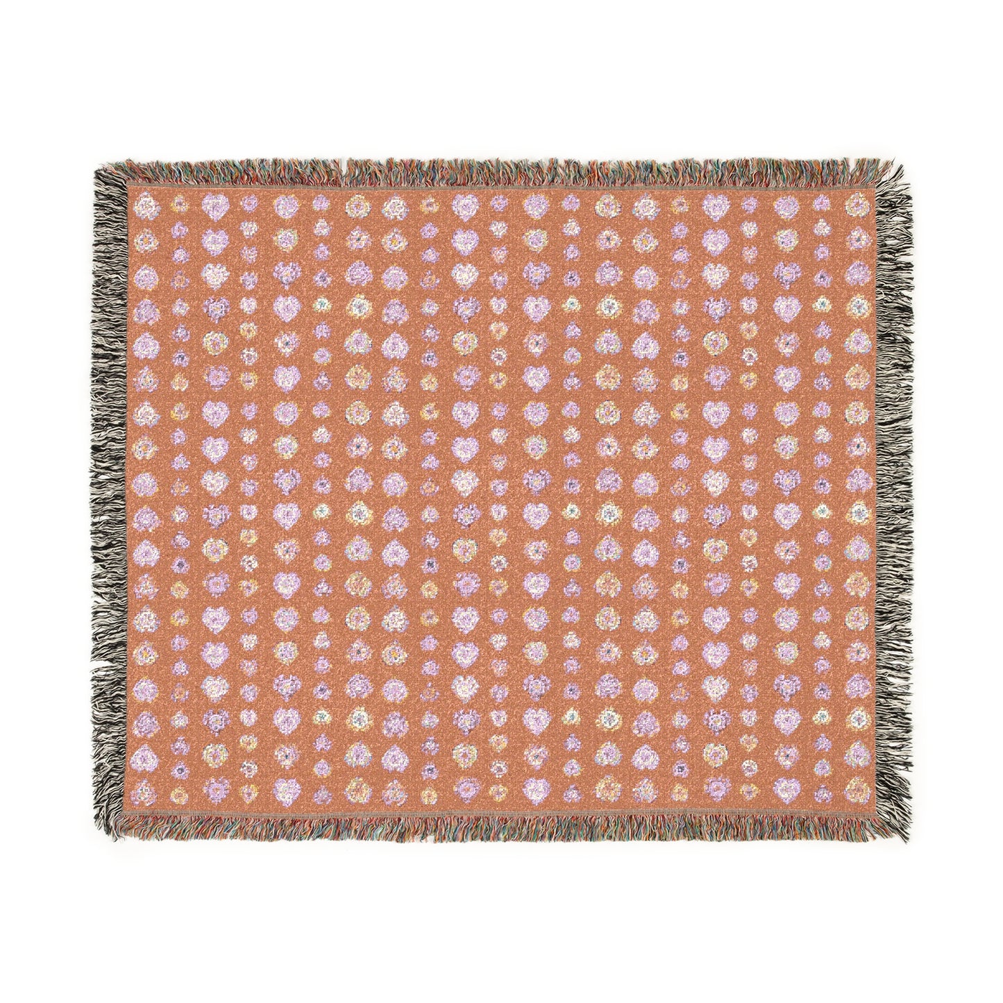 Bohemian Woven Blanket - Orange
