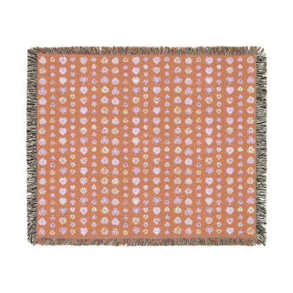 Bohemian Woven Blanket - Orange