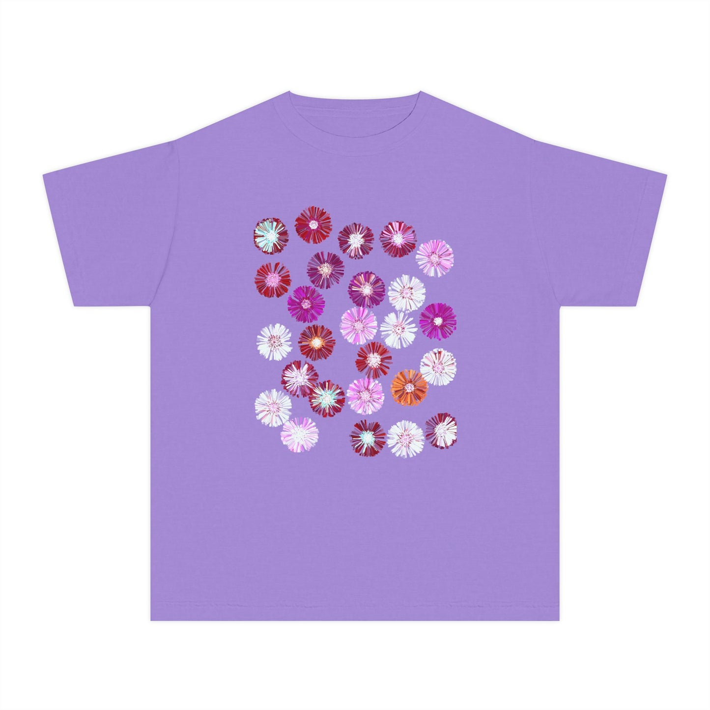 Floral Youth Midweight Tee for Spring Celebrations