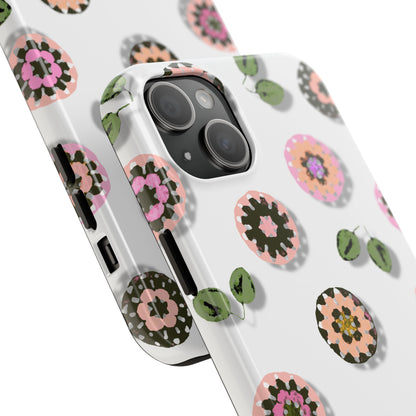 Floral Crochet Pattern Tough Phone Case