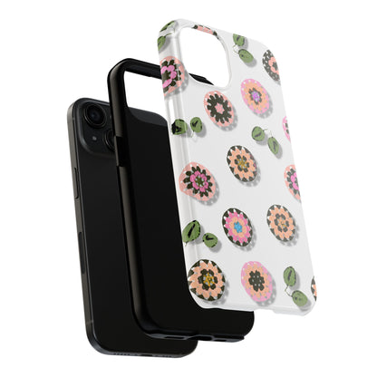 Floral Crochet Pattern Tough Phone Case