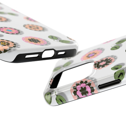 Floral Crochet Pattern Tough Phone Case