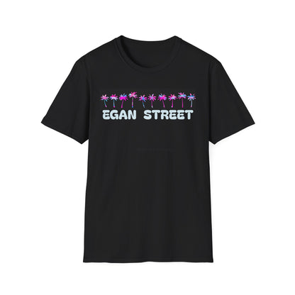 Unisex Egan Street Retro Neon Palm Trees T-Shirt