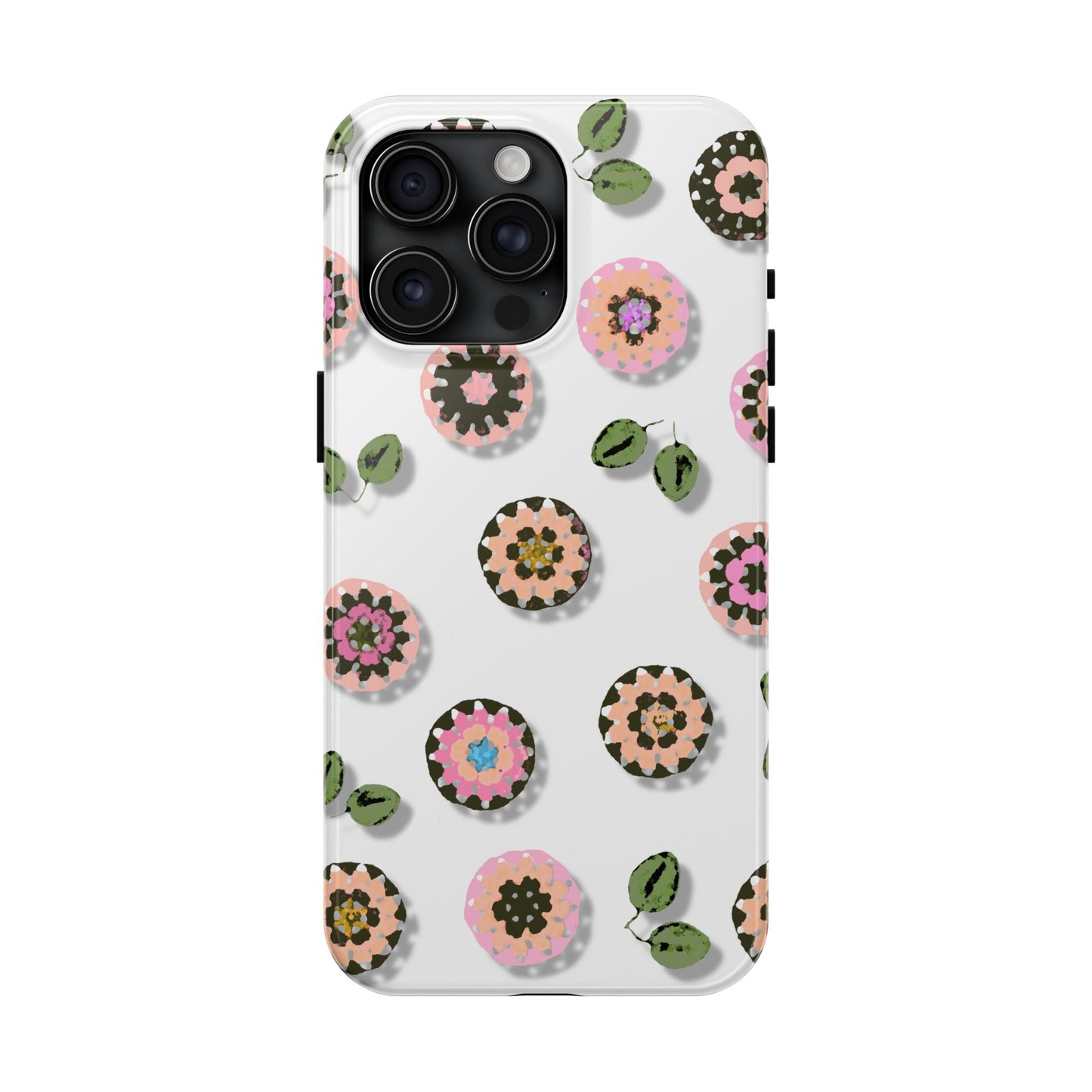 Floral Crochet Pattern Tough Phone Case