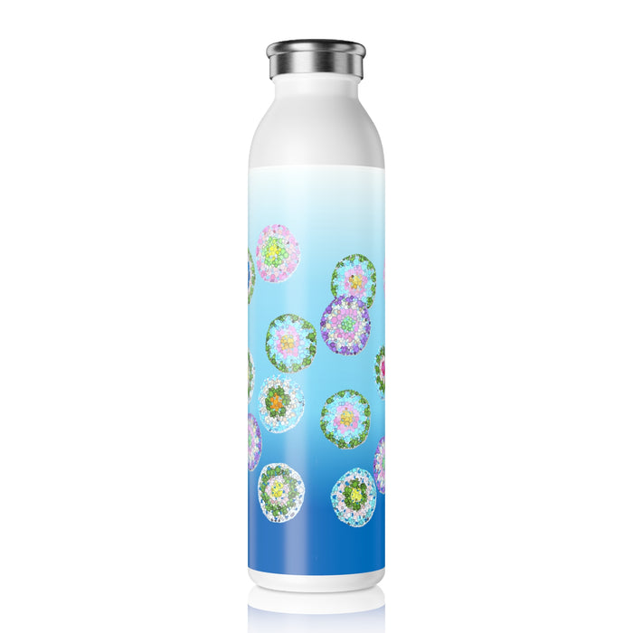 Insluted Double-Walled Stainless Steel Slim Water Bottle, Polar Ice 600ml