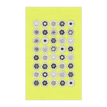 Cotton Twill Kitchen Towel Bright Yellow