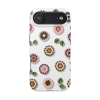 Floral Crochet Pattern Tough Phone Case
