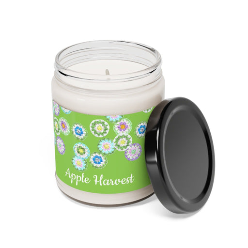 Natural Soy Wax Scented Candle Apple Harvest, 9oz Glass Jar