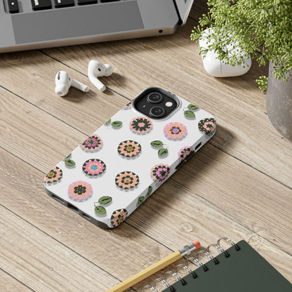 Floral Crochet Pattern Tough Phone Case
