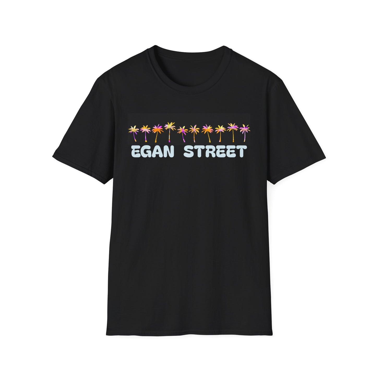 Unisex Egan Street Retro Neon Palm Trees T-Shirt