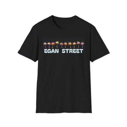 Unisex Egan Street Retro Neon Palm Trees T-Shirt