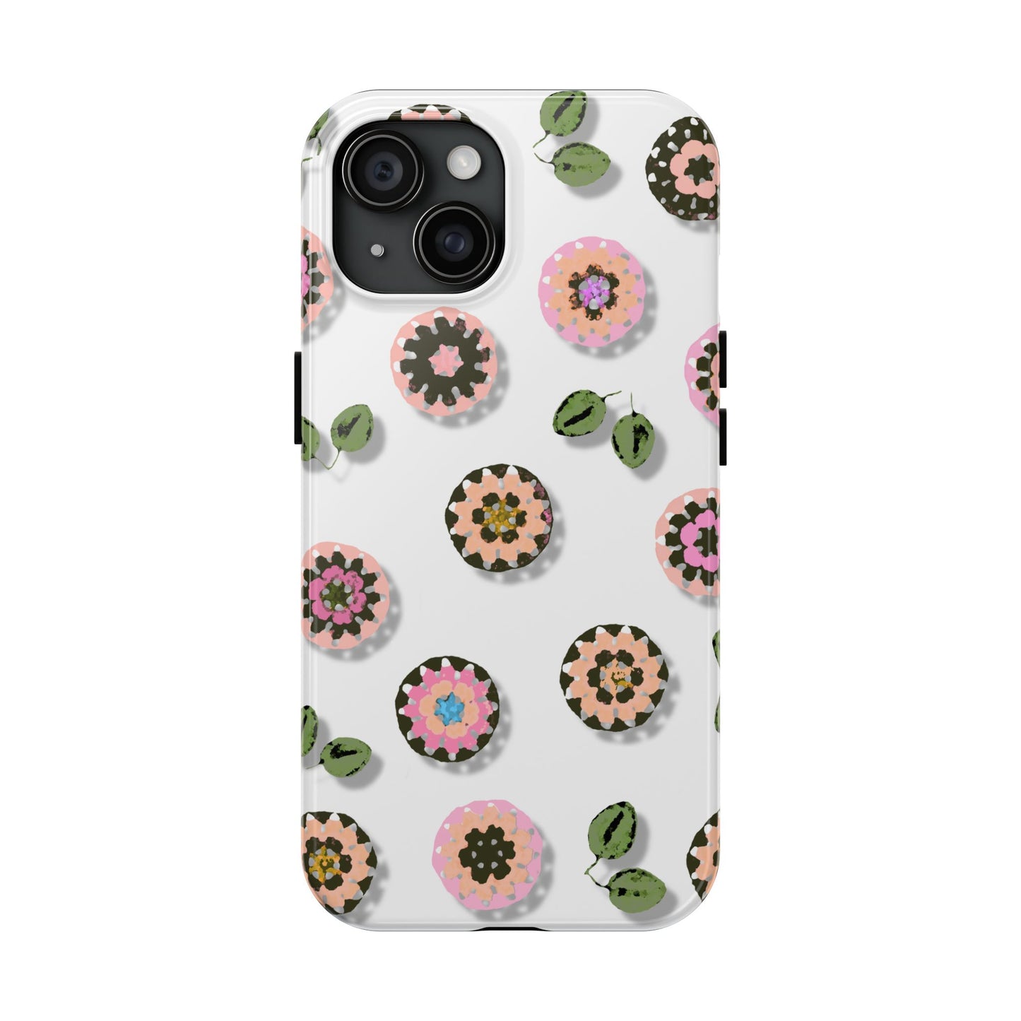 Floral Crochet Pattern Tough Phone Case