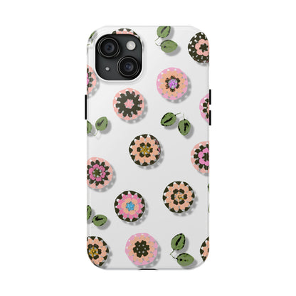 Floral Crochet Pattern Tough Phone Case