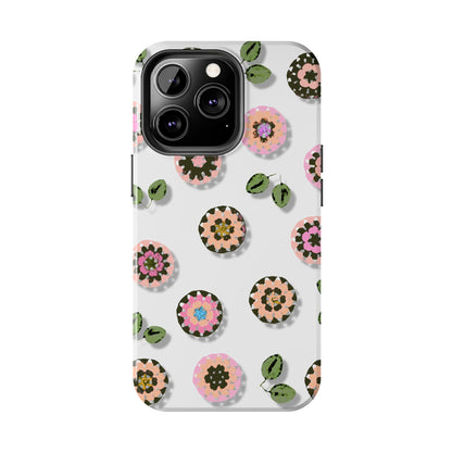 Floral Crochet Pattern Tough Phone Case