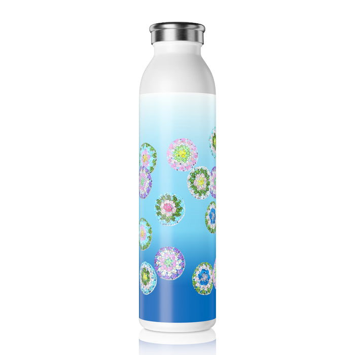 Insluted Double-Walled Stainless Steel Slim Water Bottle, Polar Ice 600ml