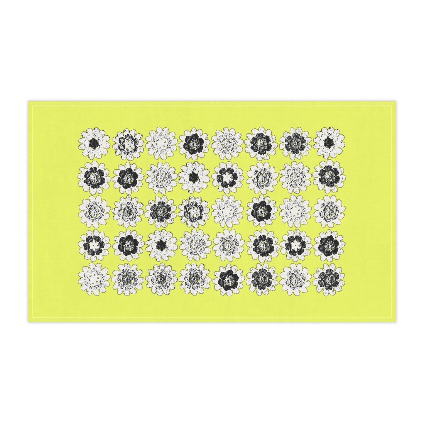 Cotton Twill Kitchen Towel Bright Yellow