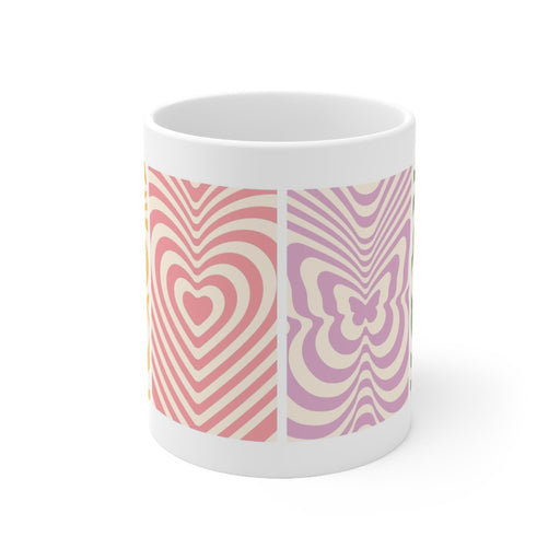 Retro Psychedelic Style Ceramic Mug 11oz