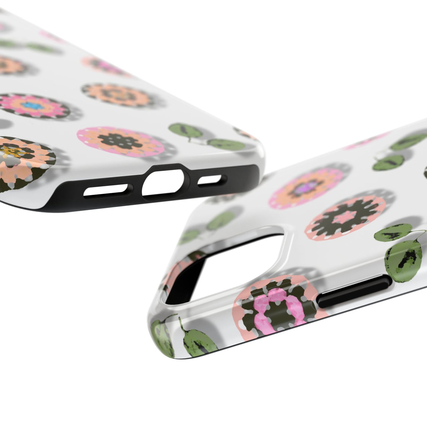 Floral Crochet Pattern Tough Phone Case