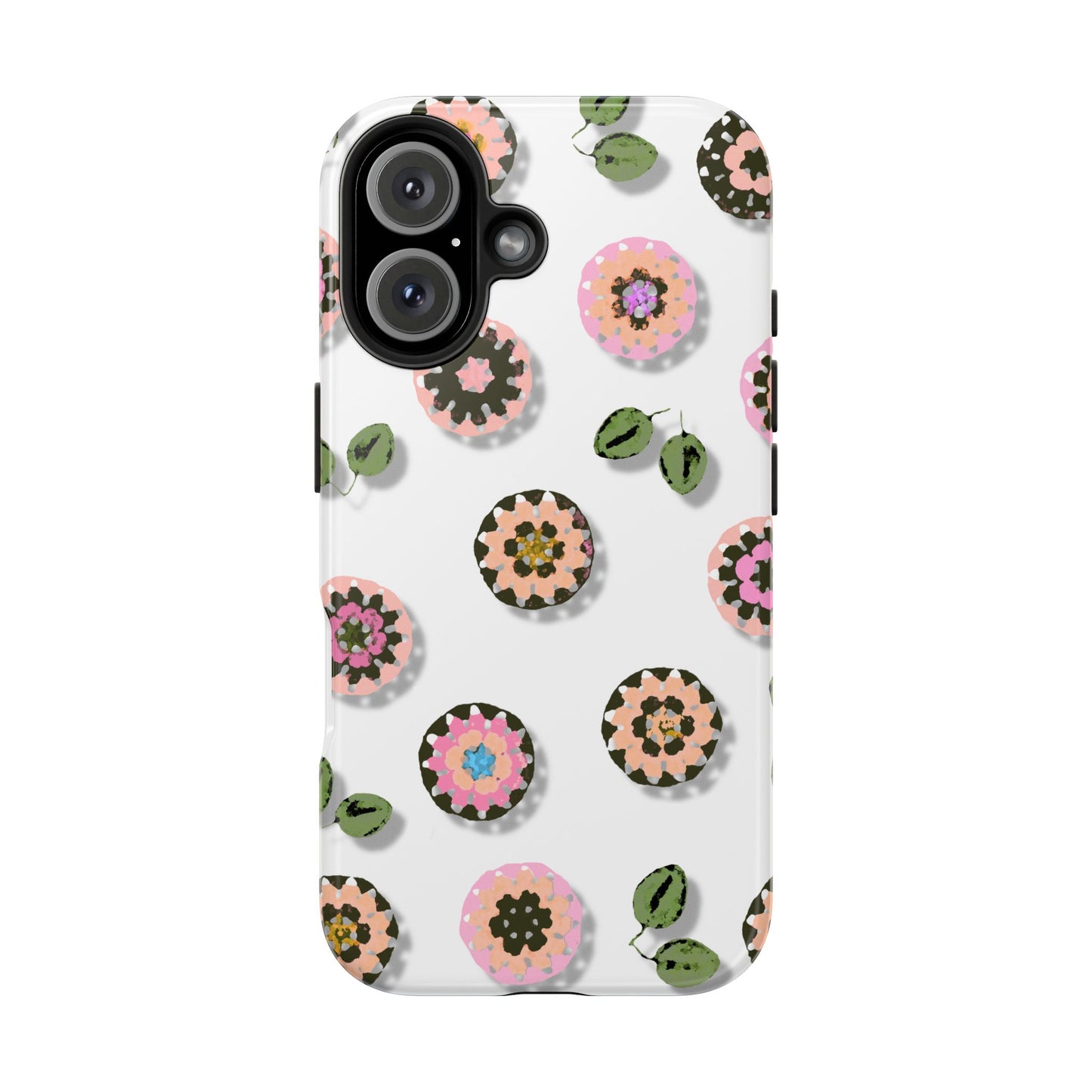 Floral Crochet Pattern Tough Phone Case