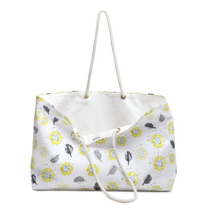 Yellow Flower Weekender Bag