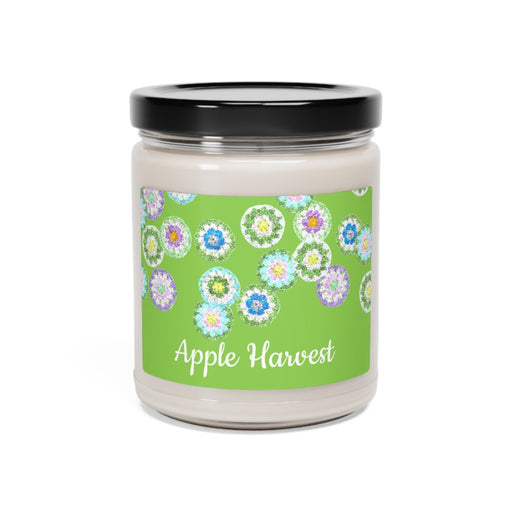 Natural Soy Wax Scented Candle Apple Harvest, 9oz Glass Jar