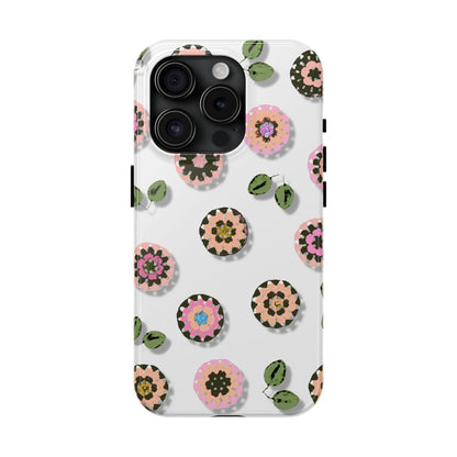 Floral Crochet Pattern Tough Phone Case