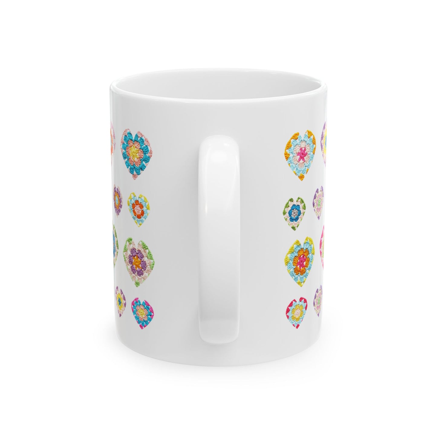 Love Heart Print Ceramic Mug (11oz)