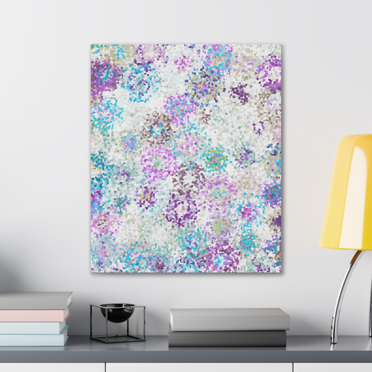 Stretched Abstract Canvas Print --Opal Field