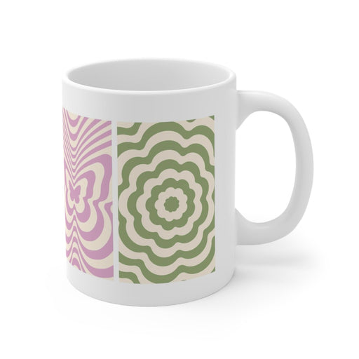 Retro Psychedelic Style Ceramic Mug 11oz