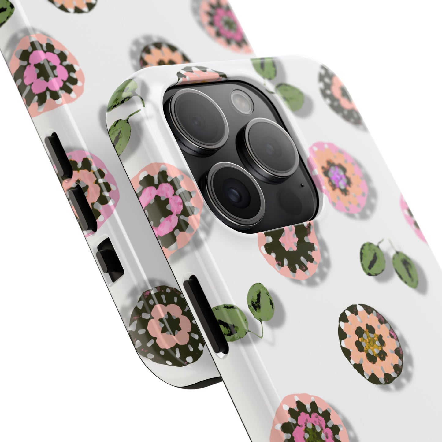 Floral Crochet Pattern Tough Phone Case