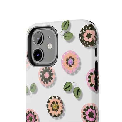 Floral Crochet Pattern Tough Phone Case