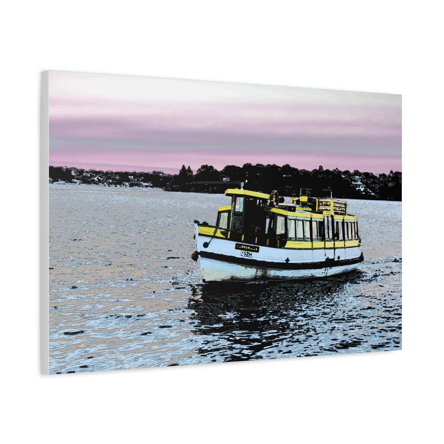 National Park Ferry Matte Canvas Wall Art — Stretched 1.25"