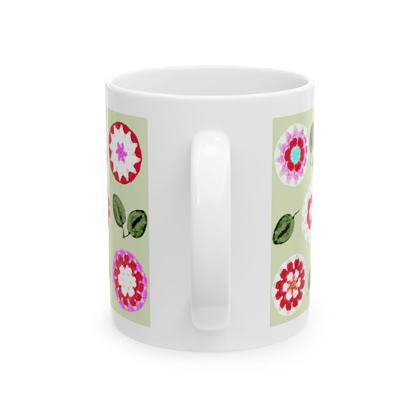 Coffee Mug Design Image--Crochet Pattern Apple Green