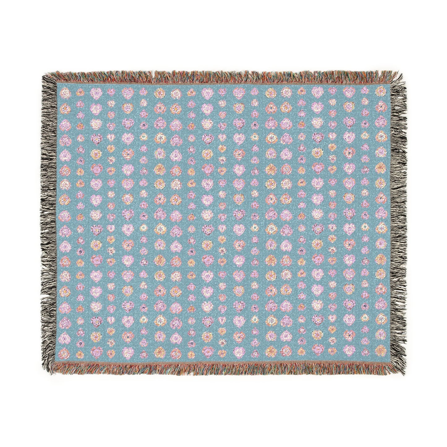 Bohemian Woven Blanket - Blue