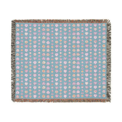 Bohemian Woven Blanket - Blue