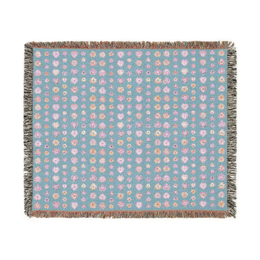 Bohemian Woven Blanket - Blue