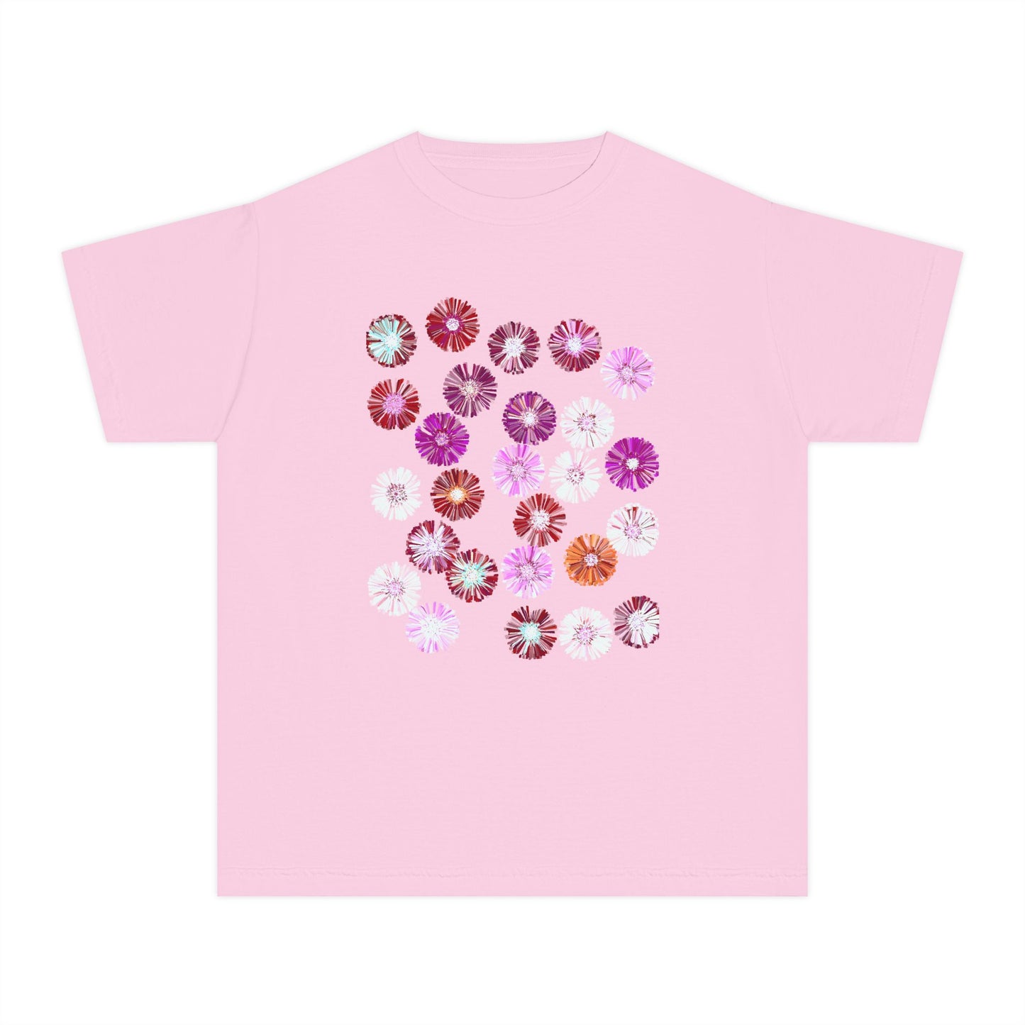 Floral Youth Midweight Tee for Spring Celebrations