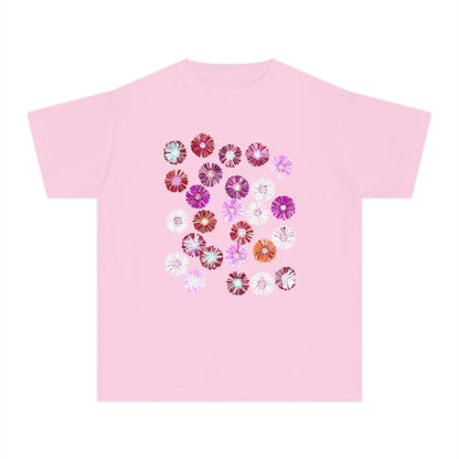 Floral Youth Midweight Tee for Spring Celebrations